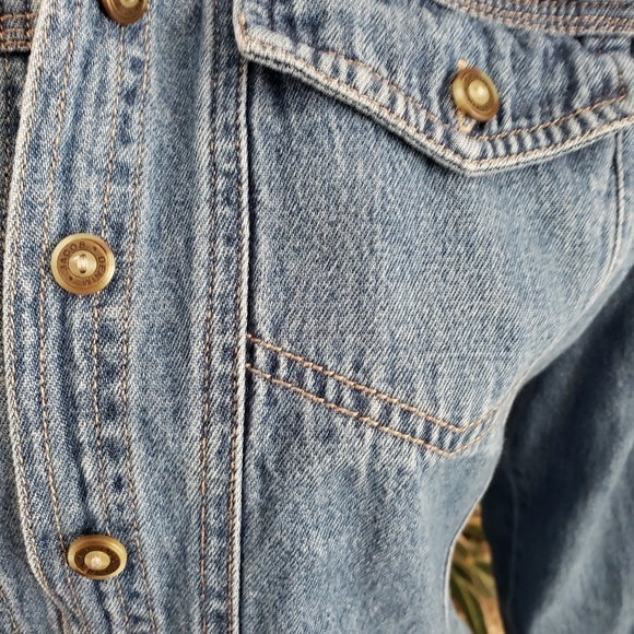 Jacob Vintage Jean Button Up Shirt Size S - Picture 3 of 4